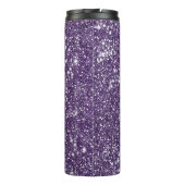 Bouteilles Isothermes Faux Purple Parties scintillant Texture Effet & No (Dos)