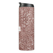 Bouteilles Isothermes Faux Rose Parties scintillant or Texture Look & Cu (Tourné sur la droite)