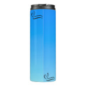Bouteilles Isothermes Faveur de Dieu (Bleu Gradient) Tumbler Thermique (Dos)
