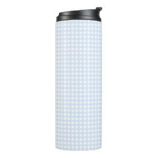 Bouteilles Isothermes Faye et Lauren Gingham Bleu Clair
