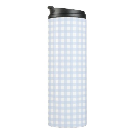 Bouteilles Isothermes Faye et Lauren Pastel En vichy bleu (Tourné sur la droite)