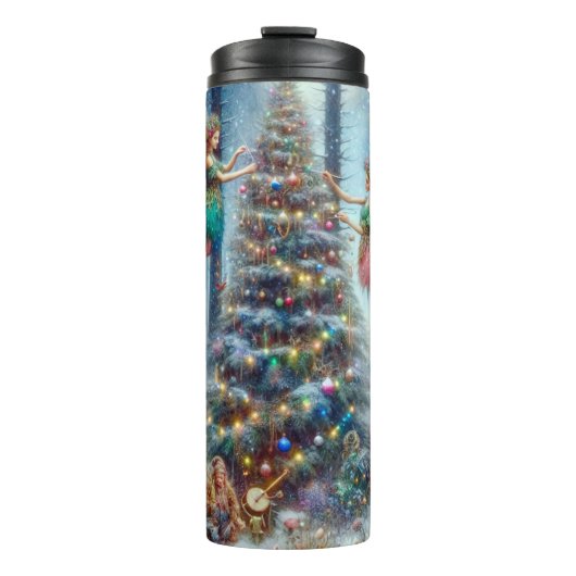 Bouteilles Isothermes Fées magiques et elfes Arbre de Noël (Devant)