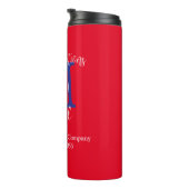 Bouteilles Isothermes Félicitations pour la retraite, Monogramme, Nom Ro (Tourné sur la droite)