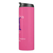 Bouteilles Isothermes Félicitations pour le Monogramme de retraite Nom r (Tourné sur la droite)