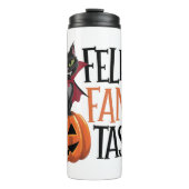 Bouteilles Isothermes Feline Fang-tastic Halloween Conception de chat Va (Devant)