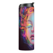 Bouteilles Isothermes Femme Alien aux cheveux cosmiques (Tourné sur la gauche)