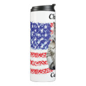 Bouteilles Isothermes Femme au chat sans enfant (Tourné sur la gauche)