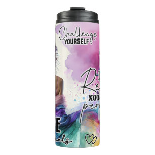 Bouteilles Isothermes Femme autonome Floral Citations Inspirationnelle