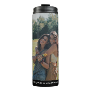 Bouteilles Isothermes Femme d'honneur Proposition de mariage Ami Photo u