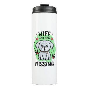 Bouteilles Isothermes Femme et chien disparus