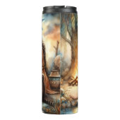 Bouteilles Isothermes Femme indigène, Bear Cub : Feu de camp (Dos)