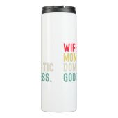 Bouteilles Isothermes Femme Maman déesse domestique drôle avec précision (Dos)