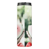 Bouteilles Isothermes Femme tenant une pastèque tranchée (Dos)