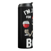 Bouteilles Isothermes Femmes d'Halloween Je suis juste ici pour le Boos  (Tourné sur la gauche)