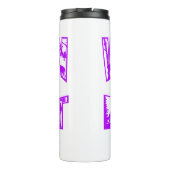 Bouteilles Isothermes Femmes qui chassent le tombeur thermique avec logo (Dos)