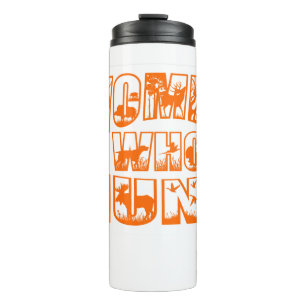 Bouteilles Isothermes Femmes qui chassent Orange Logo Tumbler Thermique