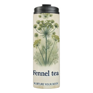 Bouteilles Isothermes Fennel Tea Design Art AI