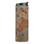 Bouteilles Isothermes Fer rustique : Tressé Jaune. (Tourné sur la gauche)