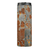 Bouteilles Isothermes Fer rustique : Tressé Jaune. (Dos)