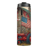 Bouteilles Isothermes Ferme Tracteur Barne American Flag (Devant)