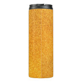 Bouteilles Isothermes Fermeture de texture métallique mat doré. Métal br (Dos)