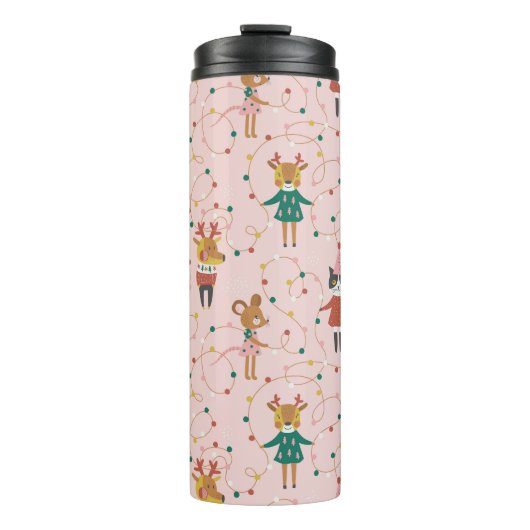 Bouteilles Isothermes Festif Animal amis Motif de Noël (Devant)