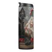 Bouteilles Isothermes Festif de Noël écossais Terrier Dog (Tourné sur la droite)