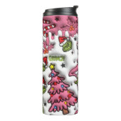 Bouteilles Isothermes Festif rose de Noël (Tourné sur la gauche)