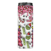 Bouteilles Isothermes Festif rose de Noël (Dos)