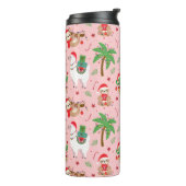 Bouteilles Isothermes Festive Sloths and Llamas Motif de vacances (Tourné sur la gauche)