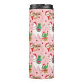 Bouteilles Isothermes Festive Sloths and Llamas Motif de vacances (Dos)