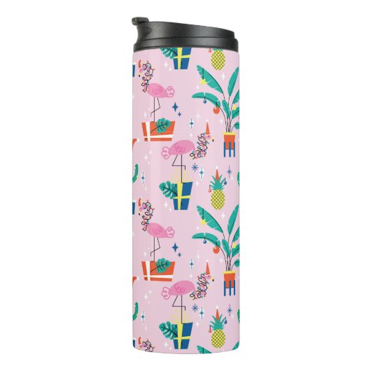 Bouteilles Isothermes Festive Tropical Noël Motif (Tourné sur la droite)