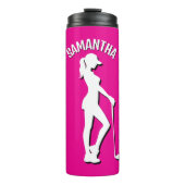 Bouteilles Isothermes fête d'anniversaire amusante de fille rose (Devant)