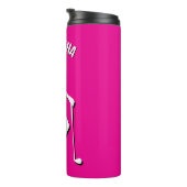 Bouteilles Isothermes fête d'anniversaire amusante de fille rose (Tourné sur la droite)