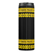 Bouteilles Isothermes Fête d'anniversaire de police avec pas de lignes (Dos)