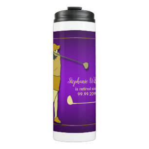 Bouteilles Isothermes Fête de golf de retraite Classique Violet Femme Do