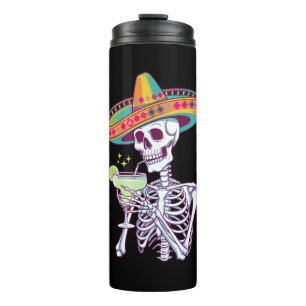 Bouteilles Isothermes Fête de la Margarita de la fête des Morts mexicain