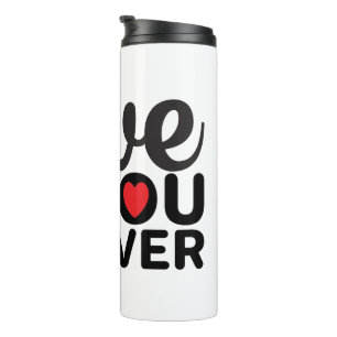 Bouteilles Isothermes Fête de la Saint Valentin blanche Tumbler pour boi