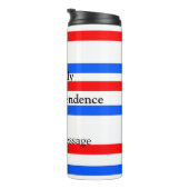 Bouteilles Isothermes Fête de l'indépendance des bandes bleues rouges 4  (Tourné sur la droite)