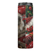 Bouteilles Isothermes Fête de Noël de Chien Havanais (Dos)