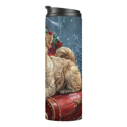 Bouteilles Isothermes Fête de Noël des chiens errants (Tourné sur la droite)