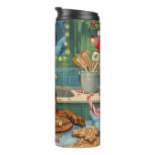 Bouteilles Isothermes Fête de Noël Doberman Pinscher (Tourné sur la droite)