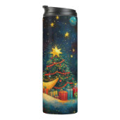 Bouteilles Isothermes Fête de Noël drôle Lune Galaxy (Tourné sur la droite)