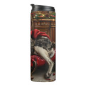 Bouteilles Isothermes Fête de Noël du chien Danse (Tourné sur la droite)