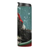 Bouteilles Isothermes Fête de Noël du chien tibétain Terrier (Tourné sur la droite)