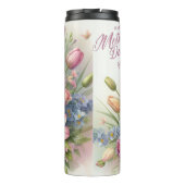 Bouteilles Isothermes Fête des mères : Bouquet de fleurs du printemps (Dos)