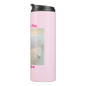 Bouteilles Isothermes Fête des Mères mignonne blanc chiot blanc doux chi (Tourné sur la droite)