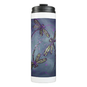 Bouteilles Isothermes Feu nocturne violette libellule