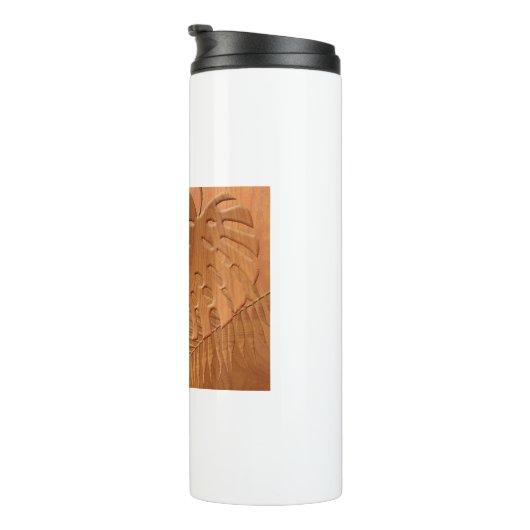 Bouteilles Isothermes Feuillages en bois sculpté Imprimer (Tourné sur la droite)