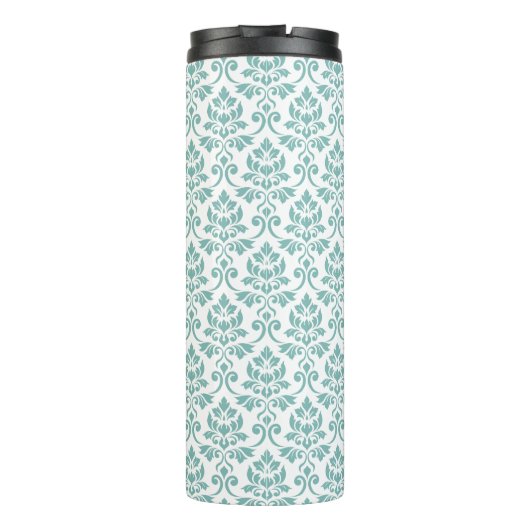 Bouteilles Isothermes Feuille Damask Teal Pattern (Dos)